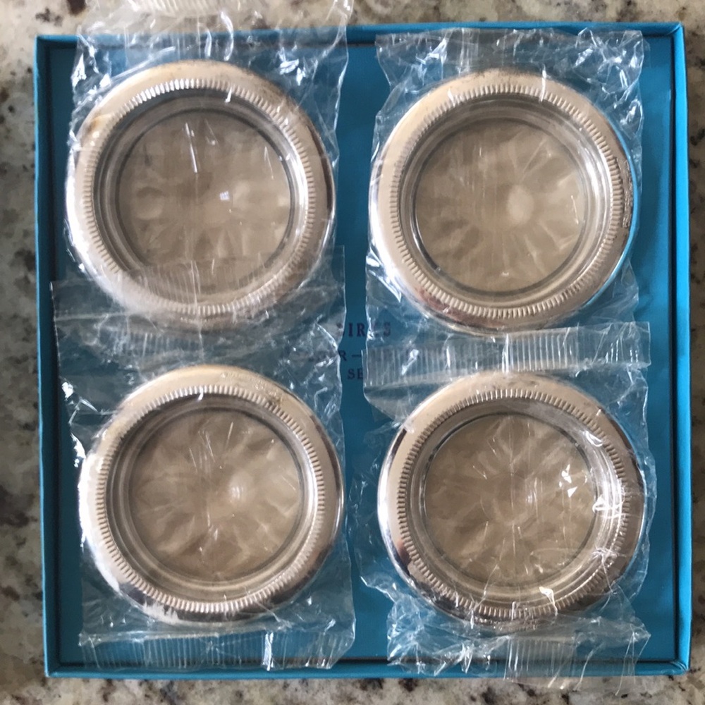 Birks MCM Coaster Ash Tray Set (4) Vintage
